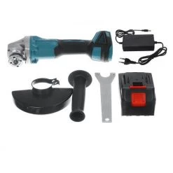 DRILLPRO Akku Winkelschleifer Trennschleifer Scheibe Schleifmaschine 18V 125mm Mit 1 Batterien 6 DRILLPRO Akku Winkelschleifer Trennschleifer Scheibe Schleifmaschine 18V 125mm Mit 1 Batterien -Winkelschleifer & Mauernutfräsen Verkäufe 57134591 3