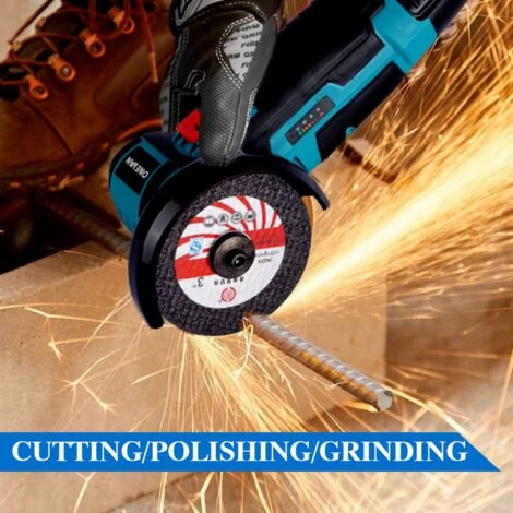 ONEVAN Mini Winkelschleifer 12V Akku-Winkelschleifer 19500 U/min Schleifen Metallschneiden Holz Ohne Bürste Ohne Kabel - Mit 2*Akku + 1*Tasche + 2*Diskette 5 ONEVAN Mini Winkelschleifer 12V Akku-Winkelschleifer 19500 U/min Schleifen Metallschneiden Holz Ohne Bürste Ohne Kabel - Mit 2*Akku + 1*Tasche + 2*Diskette – Bild 5