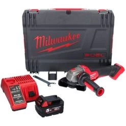 Milwaukee M18 FSAGV115XPDB-501X Akku Winkelschleifer 18 V 115 Mm Brushless + 1x Akku 5,0 Ah + Ladegerät + HD Box -Winkelschleifer & Mauernutfräsen Verkäufe 57876747 3