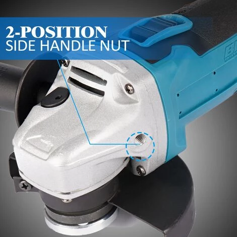 ONEVAN Akku-Winkelschleifer Bürstenloser 800W 125MM Für Makita 18V Akku - Mit 2*Batterien, 1*Ladegerät, 1*Tasche Und 8*Sägeblätter 3 ONEVAN Akku-Winkelschleifer Bürstenloser 800W 125MM Für Makita 18V Akku - Mit 2*Batterien, 1*Ladegerät, 1*Tasche Und 8*Sägeblätter – Bild 3