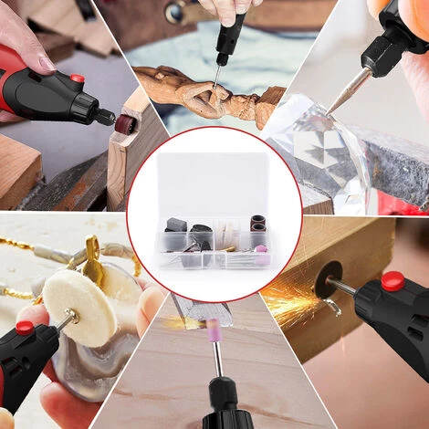 LIFCAUSAL AC Rotary Tool Kit Elektroschleifer 6 Variable Geschwindigkeiten 8000–35000 U / Min 170 W Zum Polieren, Schnitzen Und Formen Mit Tragetasche 5 LIFCAUSAL AC Rotary Tool Kit Elektroschleifer 6 Variable Geschwindigkeiten 8000–35000 U / Min 170 W Zum Polieren, Schnitzen Und Formen Mit Tragetasche – Bild 5