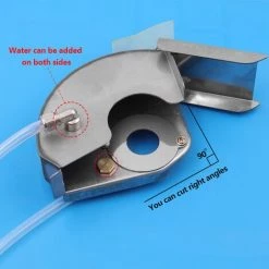 THSINDE Winkelschleifer Ohne Totwinkel-Schutzhülle, Wasser- Und Strom-Schlitzzerstäuber-Schutzhülle, Doppelseitige Zerstäubung Plus Wasser- Und Staubschutzhülle, Winkelschleifer Plus Wasserschutzhülle – Schwarzes Standardmodell -Winkelschleifer & Mauernutfräsen Verkäufe 59201425 3