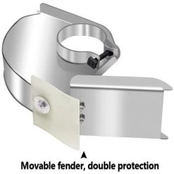 THSINDE Winkelschleifer Ohne Totwinkel-Schutzhülle, Wasser- Und Strom-Schlitzzerstäuber-Schutzhülle, Doppelseitige Zerstäubung Plus Wasser- Und Staubschutzhülle, Winkelschleifer Plus Wasserschutzhülle – Schwarzes Standardmodell -Winkelschleifer & Mauernutfräsen Verkäufe 59201425 5