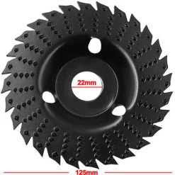 THSINDE Holzbearbeitungsschleifform Dornscheibe 125 Typ Winkelschleifer Schleifscheibe Holzschleifblatt Formfeile Rad Runde Schleifscheibe 125mm Flacher Typ -Winkelschleifer & Mauernutfräsen Verkäufe 59201440 3