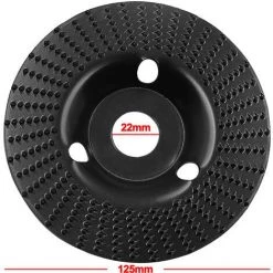 THSINDE Holzbearbeitungsschleifform Dornscheibe 125 Typ Winkelschleifer Schleifscheibe Holzschleifblatt Formfeile Rad Runde Schleifscheibe 125mm Flacher Typ -Winkelschleifer & Mauernutfräsen Verkäufe 59201440 4