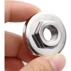 THSINDE 100 Typ Silber Winkelschleifer Druckplatte Modifizierte Schiene Druckplattenabdeckung Sechskantmutter Zubehör Schleifwerkzeug Silber 100 Typ Winkelschleifer Druckplatte- -Winkelschleifer & Mauernutfräsen Verkäufe 59201455 5