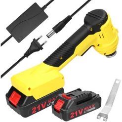 LIFCAUSAL 6 Gänge Verstellbarer Winkelschleifer Mini Akku Elektrische Polierschneidemaschine Elektrowerkzeug