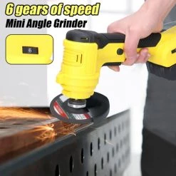 LIFCAUSAL 6 Gänge Verstellbarer Winkelschleifer Mini Akku Elektrische Polierschneidemaschine Elektrowerkzeug -Winkelschleifer & Mauernutfräsen Verkäufe 59307950 3