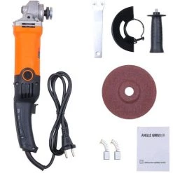 LIFCAUSAL Winkelschleifer Handpoliermaschine Schleifmaschine Multifunktionale Vielseitige Elektrische Schleifmaschine Mit Einstellbarer Geschwindigkeit 670W