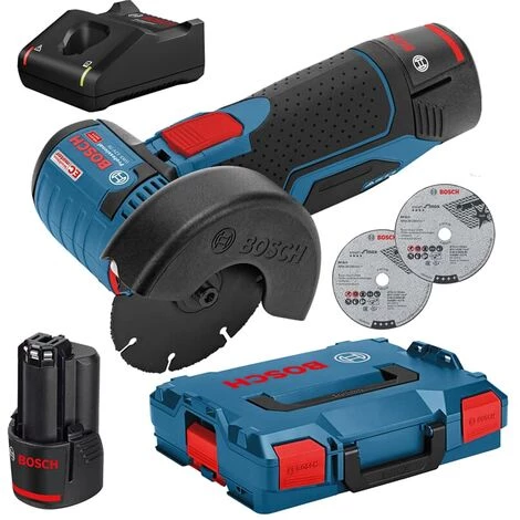 ROBERT BOSCH GMBH Bosch Akku-Winkelschleifer GWS 12 V-76 / 10,8-76, Ausführung: 06019F200B , 2x3,0 Ah / L-Boxx 1 ROBERT BOSCH GMBH Bosch Akku-Winkelschleifer GWS 12 V-76 / 10,8-76, Ausführung: 06019F200B , 2x3,0 Ah / L-Boxx