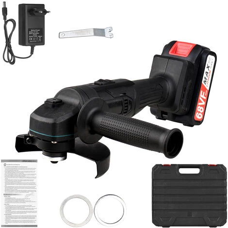 ASUPERMALL Lithium-Batterie-Winkelschleifer Tragbare Batteriebetriebene Elektrische Schleifmaschine Mit Li-Ionen-Akku Und Ladegerät 2-Positionen-Griff Metall Holz Schneiden Schleifen Polieren 4 ASUPERMALL Lithium-Batterie-Winkelschleifer Tragbare Batteriebetriebene Elektrische Schleifmaschine Mit Li-Ionen-Akku Und Ladegerät 2-Positionen-Griff Metall Holz Schneiden Schleifen Polieren – Bild 4