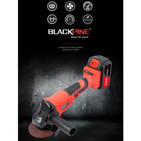 BLACKPINE - 125mm Bürstenloser Akku-Winkelschleifer Akku 21V 2.0Ah Drehzahl 8000r/min 5 BLACKPINE - 125mm Bürstenloser Akku-Winkelschleifer Akku 21V 2.0Ah Drehzahl 8000r/min – Bild 5