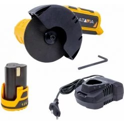 BATAVIA Akku-Winkelschleifer 12V FIXXPACK | Inkl. Akku & Schnellladegerät