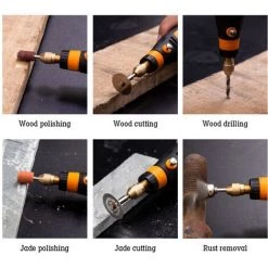 HAPPYSHOPPING 3.6V Elektroschleifer Set USB Wiederaufladbarer Schleifstift Mini Tragbarer Elektrobohrer Stift 3-Gang Mit Mehreren Aufsätzen Zum Schnitzen Schleifen Gravieren Bohren, 32 Stück -Winkelschleifer & Mauernutfräsen Verkäufe 61367996 4