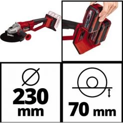 Einhell Akku-Winkelschleifer AXXIO 36/230 Q 36 V, 230 Mm -Winkelschleifer & Mauernutfräsen Verkäufe 62490627 5