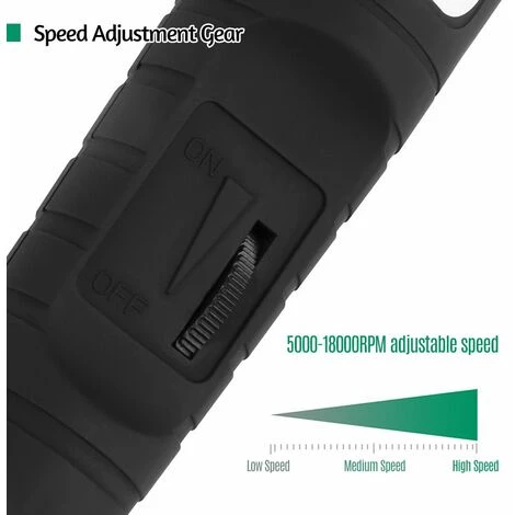 LIFCAUSAL Elektrisches Rotationswerkzeug-Set Mini-Handschleifer 5000–18000 U/min, Einstellbare Geschwindigkeit Mit 15 Zubehörteilen Für Kleine Gegenstände, Basteln, Schneiden, Schnitzen, Schleifen, Polieren 4 LIFCAUSAL Elektrisches Rotationswerkzeug-Set Mini-Handschleifer 5000–18000 U/min, Einstellbare Geschwindigkeit Mit 15 Zubehörteilen Für Kleine Gegenstände, Basteln, Schneiden, Schnitzen, Schleifen, Polieren – Bild 4