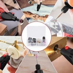 LIFCAUSAL AC Ratory Tool Kit Elektroschleifer 6 Variable Geschwindigkeiten 8000–35000 U/min 170 W Zum Polieren, Schnitzen Und Formen Mit Tragetasche 8 LIFCAUSAL AC Ratory Tool Kit Elektroschleifer 6 Variable Geschwindigkeiten 8000–35000 U/min 170 W Zum Polieren, Schnitzen Und Formen Mit Tragetasche -Winkelschleifer & Mauernutfräsen Verkäufe 63812905 4