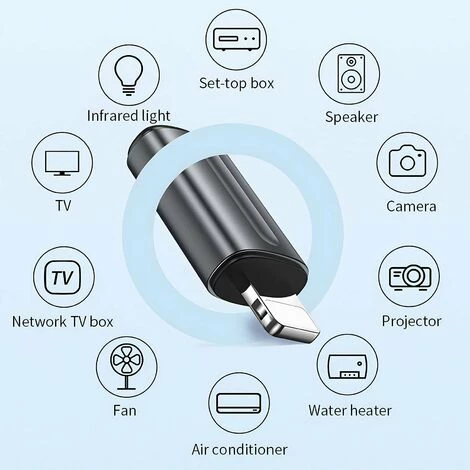 LIFCAUSAL Neuer IR Appliances Drahtloser Infrarot-Fernbedienungsadapter Mobiler Infrarot-Telefonsender Für IPhone/Micro-USB/Typ-C-Blitzanschluss (schwarz). 3 LIFCAUSAL Neuer IR Appliances Drahtloser Infrarot-Fernbedienungsadapter Mobiler Infrarot-Telefonsender Für IPhone/Micro-USB/Typ-C-Blitzanschluss (schwarz). – Bild 3