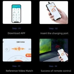 LIFCAUSAL Neuer IR Appliances Drahtloser Infrarot-Fernbedienungsadapter Mobiler Infrarot-Telefonsender Für IPhone/Micro-USB/Typ-C-Blitzanschluss (schwarz). 8 LIFCAUSAL Neuer IR Appliances Drahtloser Infrarot-Fernbedienungsadapter Mobiler Infrarot-Telefonsender Für IPhone/Micro-USB/Typ-C-Blitzanschluss (schwarz). -Winkelschleifer & Mauernutfräsen Verkäufe 64117435 4
