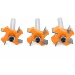 MINKUROW 3-teiliger Nut- Und Federschneider, 4 Klingenkugeln, 8-mm-Schaft T – Holzformschneider, Holzbearbeitungswerkzeuge Für Türen, Tische, Regale, Wände Und Mehr -Winkelschleifer & Mauernutfräsen Verkäufe 64524720 3