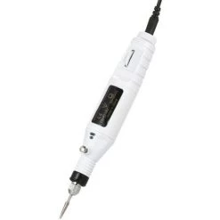 SUPERSELLER 14 Stück 100V-240V Drehzahlregelung Mini-Elektroschleifer Set Elektrobohrer Polieren Jade Schnitzmaschine Kleine Holzschnitzerei Gravierstift Europäischen Standard Weiß 239