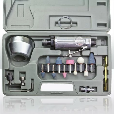 DEMA Druckluft Trennschleifer Winkelschleifer Schleifer Poliermaschine Set 20tlg 2 DEMA Druckluft Trennschleifer Winkelschleifer Schleifer Poliermaschine Set 20tlg – Bild 2