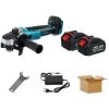 DRILLPRO Akku Winkelschleifer 125mm Trennschleifer Scheibe Für Makita Batterie Mit 2 Batterien
