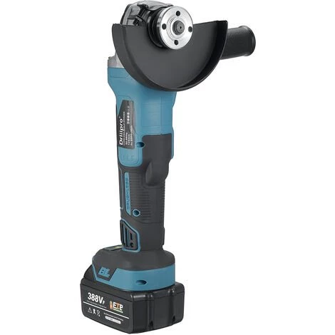 DRILLPRO Akku Winkelschleifer 125mm Trennschleifer Scheibe Für Makita Batterie Mit 2 Batterien 2 DRILLPRO Akku Winkelschleifer 125mm Trennschleifer Scheibe Für Makita Batterie Mit 2 Batterien – Bild 2