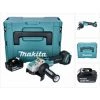Makita DGA 521 T1X1J Akku Winkelschleifer 18 V 125 Mm X-LOCK Brushless + 1x Akku 5,0 Ah + Makpac - Ohne Ladegerät