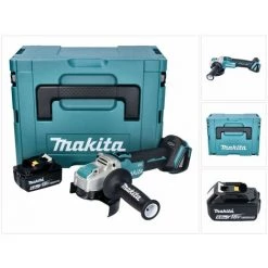 Makita DGA 521 G1X1J Akku Winkelschleifer 18 V 125 Mm X-LOCK Brushless + 1x Akku 6,0 Ah + Makpac - Ohne Ladegerät