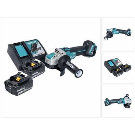 Makita DGA 521 RFX1 Akku Winkelschleifer 18 V 125 Mm X-LOCK Brushless + 2x Akku 3,0 Ah + Ladegerät 1 Makita DGA 521 RFX1 Akku Winkelschleifer 18 V 125 Mm X-LOCK Brushless + 2x Akku 3,0 Ah + Ladegerät