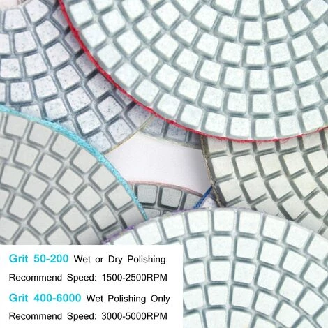 ILOVEMILAN 10er-Pack 10 Cm Diamant-Polierpads – Nassschleifblätter Diamant-Nassschleifblätter Steinpolierblätter Marmor Granitfliesen Aufgearbeitete Weiche Polierblätter (Maschenweite 50) 3 ILOVEMILAN 10er-Pack 10 Cm Diamant-Polierpads – Nassschleifblätter Diamant-Nassschleifblätter Steinpolierblätter Marmor Granitfliesen Aufgearbeitete Weiche Polierblätter (Maschenweite 50) – Bild 3