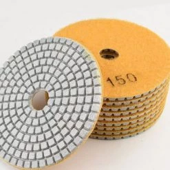 ILOVEMILAN 10 Stück 10 Cm Diamant-Polierpads – Nasspolierblätter Diamant-Nasspolierblätter Steinpolierblätter Marmor Granitfliesen Refurbished Weiche Polierblätter (150 Mesh Grobheit)