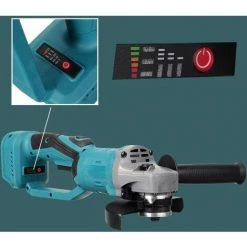 DRILLPRO 125mm Akku Winkelschleifer Trennschleifer Schleifmaschine (Ohne Akku) -Winkelschleifer & Mauernutfräsen Verkäufe 66345791 5