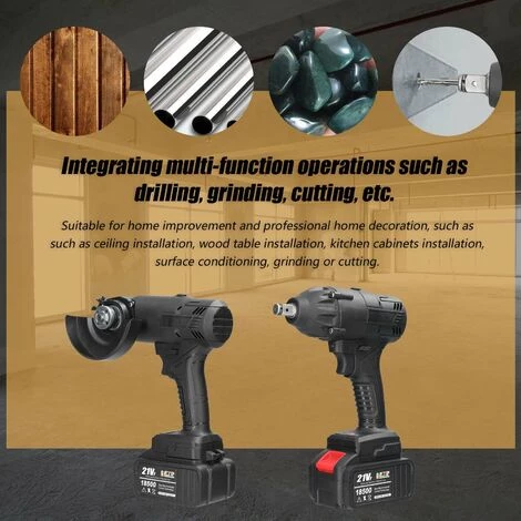 LIFCAUSAL Holzbearbeitungswerkzeug Hardware Elektrischer Bohrer Winkelschleifer Köpfe Convertible Tools Set Haushalt Multifunktionaler Bohrschleifanzug 2 LIFCAUSAL Holzbearbeitungswerkzeug Hardware Elektrischer Bohrer Winkelschleifer Köpfe Convertible Tools Set Haushalt Multifunktionaler Bohrschleifanzug – Bild 2