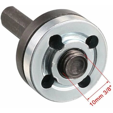 LIFCAUSAL 3/8 "(10 Mm) Bohrer Winkelschleifer Dorn Adapter Scheibenhalter 2 Schraubenschlüsselsatz 5 In 1 5 LIFCAUSAL 3/8 "(10 Mm) Bohrer Winkelschleifer Dorn Adapter Scheibenhalter 2 Schraubenschlüsselsatz 5 In 1 – Bild 5