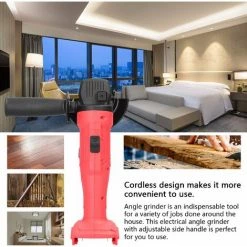 LIFCAUSAL 11500 U/min 800 W Kabelloser Elektrischer Winkelschleifer Multifunktionales Elektrisches Schleifwerkzeug Seitengriff Heimwerker Kleine Holzfliesen Schneiden Polierschleifmaschine Ohne Batterie (Blue-125 Type) -Winkelschleifer & Mauernutfräsen Verkäufe 67021636 5