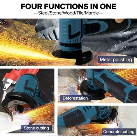 LIFCAUSAL Elektrisches Schleifwerkzeug Mit 19500 U/min, Multifunktional, Mini-Grinder, Handschneider Zum Schneiden, Polieren, Keramikfliesen, Holz, Stein, Stahl (mehrfarbig, 2 Batterien, EU-Stecker) 4 LIFCAUSAL Elektrisches Schleifwerkzeug Mit 19500 U/min, Multifunktional, Mini-Grinder, Handschneider Zum Schneiden, Polieren, Keramikfliesen, Holz, Stein, Stahl (mehrfarbig, 2 Batterien, EU-Stecker) – Bild 4