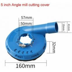LIFCAUSAL 7-Zoll-Winkelschleifer-Staubschutz Praktischer Winkelschleifer-Staubschutz Haushalts-Winkelschleifer-Schutzhülle Geeignet Für Winkelschleifer Vom Typ 150/180 (Schwarz-Typ3) -Winkelschleifer & Mauernutfräsen Verkäufe 67021640 3