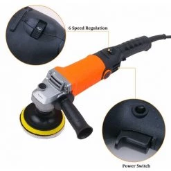 LIFCAUSAL 670 W Winkelschleifer Handpoliermaschine Schleifmaschine Multifunktional Vielseitiger Elektroschleifer Schneidemaschine Mit Einstellbarer Geschwindigkeit Leitungslänge 1,5 Meter (Schwarz-Orange-Stil 4) -Winkelschleifer & Mauernutfräsen Verkäufe 67021643 5