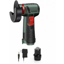 LIFCAUSAL 12V 19500R/Min Kabellose Elektrische Keramikfliesen Reinigungsmaschine Winkelschleifmaschine Bürstenlos Kupfer Motor Home Haushalt Tragbare Handheld Utility Trennschleifmaschine (-EU Plug & One Battery)