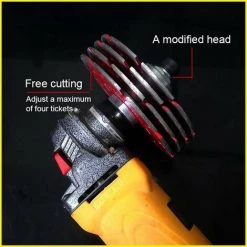 LIFCAUSAL Adapter Für Winkelschleifer Auf Nutmaschine Praktisches Umrüstkopf-Zubehör Professionelles Schnelles Praktisches Hilfswerkzeug (Multicolor-M10) -Winkelschleifer & Mauernutfräsen Verkäufe 67021655 4