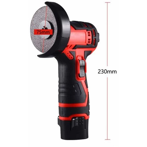 LIFCAUSAL Mini-Winkelschleifer, 19500 U/min, Elektrisches Schleifwerkzeug, Multifunktionaler Schneider Zum Schneiden, Polieren, Keramikfliesen, Holz, Stein, Stahlbürstenmotor (Mehrfarbig-EU-Stecker, 2 Batterien) 2 LIFCAUSAL Mini-Winkelschleifer, 19500 U/min, Elektrisches Schleifwerkzeug, Multifunktionaler Schneider Zum Schneiden, Polieren, Keramikfliesen, Holz, Stein, Stahlbürstenmotor (Mehrfarbig-EU-Stecker, 2 Batterien) – Bild 2