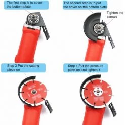 LIFCAUSAL Winkelschleifer Schneiden Balance Halterung Halter Winkelschleifer Halterung Winkelschleifer Modifiziert Zu Schneidemaschine Umbauzubehör DIY Woodwoking Tools (Schwarz) -Winkelschleifer & Mauernutfräsen Verkäufe 67021668 5