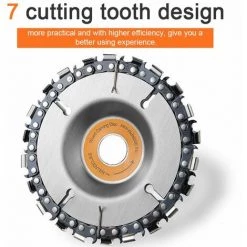 LIFCAUSAL Universelle Ketten Verschleißfeste Holzbearbeitungsscheibe Nutmaschine Ketten Scheibe Holzschnitzerei Trennscheibe Für Typ 100 Winkelschleifer Schnitzen Formschneiden (22T) 9 LIFCAUSAL Universelle Ketten Verschleißfeste Holzbearbeitungsscheibe Nutmaschine Ketten Scheibe Holzschnitzerei Trennscheibe Für Typ 100 Winkelschleifer Schnitzen Formschneiden (22T) -Winkelschleifer & Mauernutfräsen Verkäufe 67021670 5