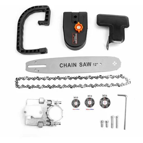 LIFCAUSAL Universal-Elektrokettensägen-Halterungsset Kettensägenkonverter Aus Kohlenstoffstahl Für Winkelschleifer (mehrfarbig) 2 LIFCAUSAL Universal-Elektrokettensägen-Halterungsset Kettensägenkonverter Aus Kohlenstoffstahl Für Winkelschleifer (mehrfarbig) – Bild 2