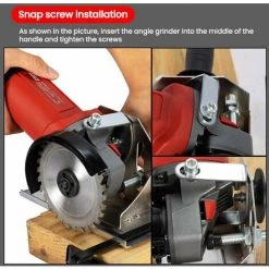 LIFCAUSAL Multifunktions-HSS-Winkelschleiferständer Professionelle Winkelschneidhalterung Mit Verstellbarer Basis Für 100-mm-Winkelschleifer -Winkelschleifer & Mauernutfräsen Verkäufe 67021684 5