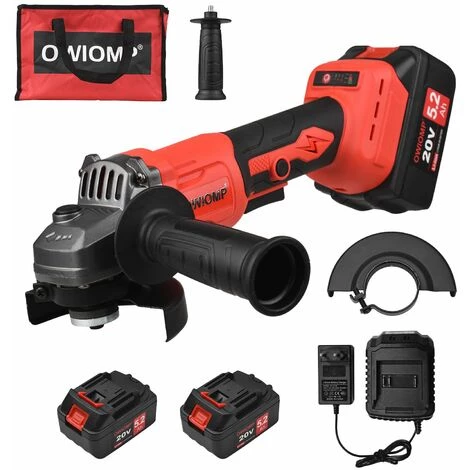 LIFCAUSAL Akku-Winkelschleifer, 20 V, Elektrischer Winkelschleifer, 100 Mm, 10000 U/min, Bürstenloser Motor, 2 Positionen, Verstellbarer Hilfsgriff, Aufbewahrungstasche, Tragbarer Elektrischer Schleifer (EU-Stecker) 1 LIFCAUSAL Akku-Winkelschleifer, 20 V, Elektrischer Winkelschleifer, 100 Mm, 10000 U/min, Bürstenloser Motor, 2 Positionen, Verstellbarer Hilfsgriff, Aufbewahrungstasche, Tragbarer Elektrischer Schleifer (EU-Stecker)