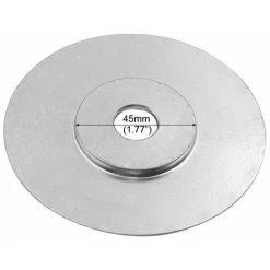 LIFCAUSAL 4-Zoll-Holzschnitzscheibe Für Winkelschleifer Mit 5/8-Zoll-Dorn-Holzformscheibe, Winkelschleifscheibe, Drehwerkzeug, Holzschneideformer (Silber-flache Oberfläche) -Winkelschleifer & Mauernutfräsen Verkäufe 67021698 4