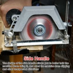 LIFCAUSAL Elektrische Bohrmaschine Modifizierte Werkzeugbefestigung Elektrische Bohrmaschine An Elektrische Kreissägen Winkelschleifer 2 In 1 Modifiziertes Zubehör-Set Heimwerker-Umwandlungsbefestigung (schwarz Und Silber) -Winkelschleifer & Mauernutfräsen Verkäufe 67021709 3